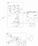 Carburetor Kit - Carburetor Overhaul Rewind Starter Diagram and Parts List for 20A412-0007-E1  Briggs and Stratton Engine